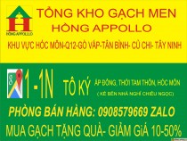 TỔNG KHO PHÂN PHỐI SỈ LẺ GẠCH MEN HỒNG APPOLLO