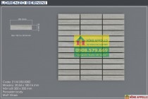 Gạch thẻ hình chữ nhật trang trí phòng ngủ
