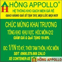 CHÚC MỪNG KHAI TRƯƠNGTỔNG KHO GẠCH MEN HỒNG APPOLLO KV HÓC MÔN Q12