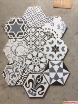 Gạch lục giác trang trí ĐẸP RẺ đây.