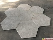 Gạch lục giác màu xám xi măng hoài cổ
