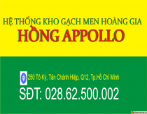 NHẬN DIỆN THƯƠNG MẠI HỆ THỐNG KHO GẠCH MEN HỒNG APPOLLO