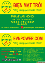 ĐIỆN MẶT TRỜI EVNPOWER