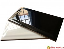 Gạch thẻ màu đen trang trí nhà tắm đẹp rẻ