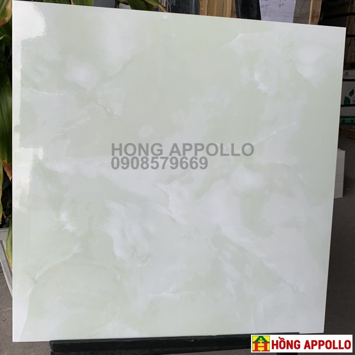 GẠCH 50x50 LÁT NỀN HOA XANH NGỌC